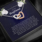 Interlocking Heart Necklace, In Memory of Your Boyfriend