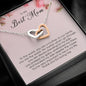 To My Best Mom, Interlocking Heart Necklace