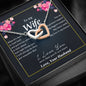 Wife Necklace, Interlocking Heart Necklace