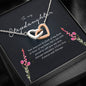 Stepdaughter Gift, Interlocking Heart Necklace