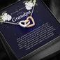 Interlocking Heart Necklace, In Loving Memory of Your Grandpa