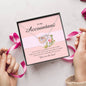 Interlocking Heart Necklace, Accountant Jewelry Card