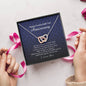 Interlocking Heart Necklace, 28 Year Anniversary Gift