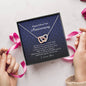 Interlocking Heart Necklace, 15 Year Anniversary Gift