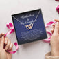 Godfather and Goddaughter Interlocking Heart Necklace