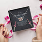 Stepdaughter Gift, Interlocking Heart Necklace