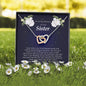 Interlocking Heart Necklace, In Loving Memory of Your Sister