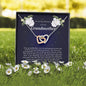 Interlocking Heart Necklace, In Loving Memory of Your Grandmother