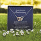 Interlocking Heart Necklace, 30 Year Anniversary Gift