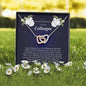 Interlocking Heart Necklace, In Memory of Your Colleague