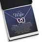 Interlocking Heart Necklace, Happy 33rd Anniversary