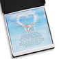 Interlocking Heart Necklace, Memorial Gift For Loss of Colleague