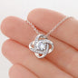 To My Bonus Sister, Love Knot Necklace
