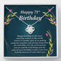Love Knot Necklace, Happy 71st Birthday