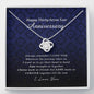 Love Knot Necklace, Happy Thirty Seven Year Anniversary