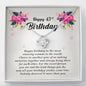 Love Knot Necklace, 43rd Birthday Gift