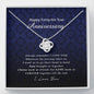 Love Knot Necklace, Happy Forty Six Year Anniversary