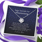 Love Knot Necklace, Happy 68 Year Anniversary