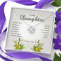 Love Knot Necklace, Jewelry Card for Daughter