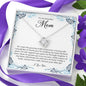 To My Beautiful Mom, Love Knot Necklace
