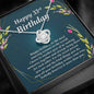 Love Knot Necklace, Happy 33rd Birthday