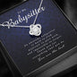 Love Knot Necklace, Appreciation Gift for Babysitter