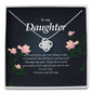 Love Knot Necklace, To My Daughter, Jewelry Card for Her, Birthday Gift, Christmas Gift, Best Daughter Gift Idea, Jewelry for Daughter