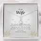 Wife Gift, Petite Ribbon Pendant Necklace