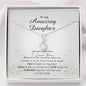 Petite Ribbon Necklace, To My Amazing Daughter