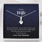 Petite Ribbon Necklace, Wife Gift