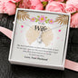 Petite Ribbon Necklace, Wife Gift