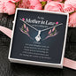 Mother In Law Necklace, Ribbon Pendant Necklace