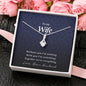Wife Jewelry, Petite Ribbon Pendant Necklace