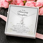 Petite Ribbon Necklace, To My Amazing Daughter
