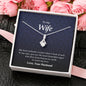 Petite Ribbon Necklace, Wife Gift