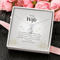 Wife Gift, Petite Ribbon Pendant Necklace