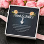 Aunt and Niece Necklace, Ribbon Pendant Necklace