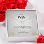 Wife Gift, Petite Ribbon Pendant Necklace