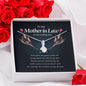 Mother In Law Necklace, Ribbon Pendant Necklace