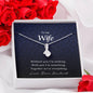 Wife Jewelry, Petite Ribbon Pendant Necklace