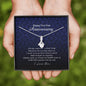 Petite Ribbon Pendant Necklace, Two Year Anniversary Gift