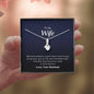 Petite Ribbon Necklace, Wife Gift