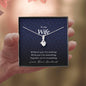 Wife Jewelry, Petite Ribbon Pendant Necklace