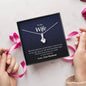 Petite Ribbon Necklace, Wife Gift