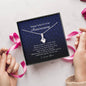 Petite Ribbon Pendant Necklace, Forty Two Year Anniversary Gift