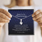 Petite Ribbon Pendant Necklace, Two Year Anniversary Gift