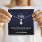 Petite Ribbon Necklace, Wife Gift
