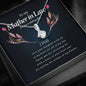 Mother In Law Necklace, Ribbon Pendant Necklace