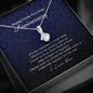 Petite Ribbon Pendant Necklace, Forty Two Year Anniversary Gift