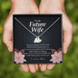 To My Future Wife Necklace, Initials Heart Necklace